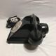 Old telephone black Bakelite transparent dial 40s 50 vintage