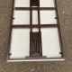 Mid-Century wooden and steel folding table brown 1970 120x70cm