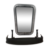 Miroir et tablette 50's en métal perforé