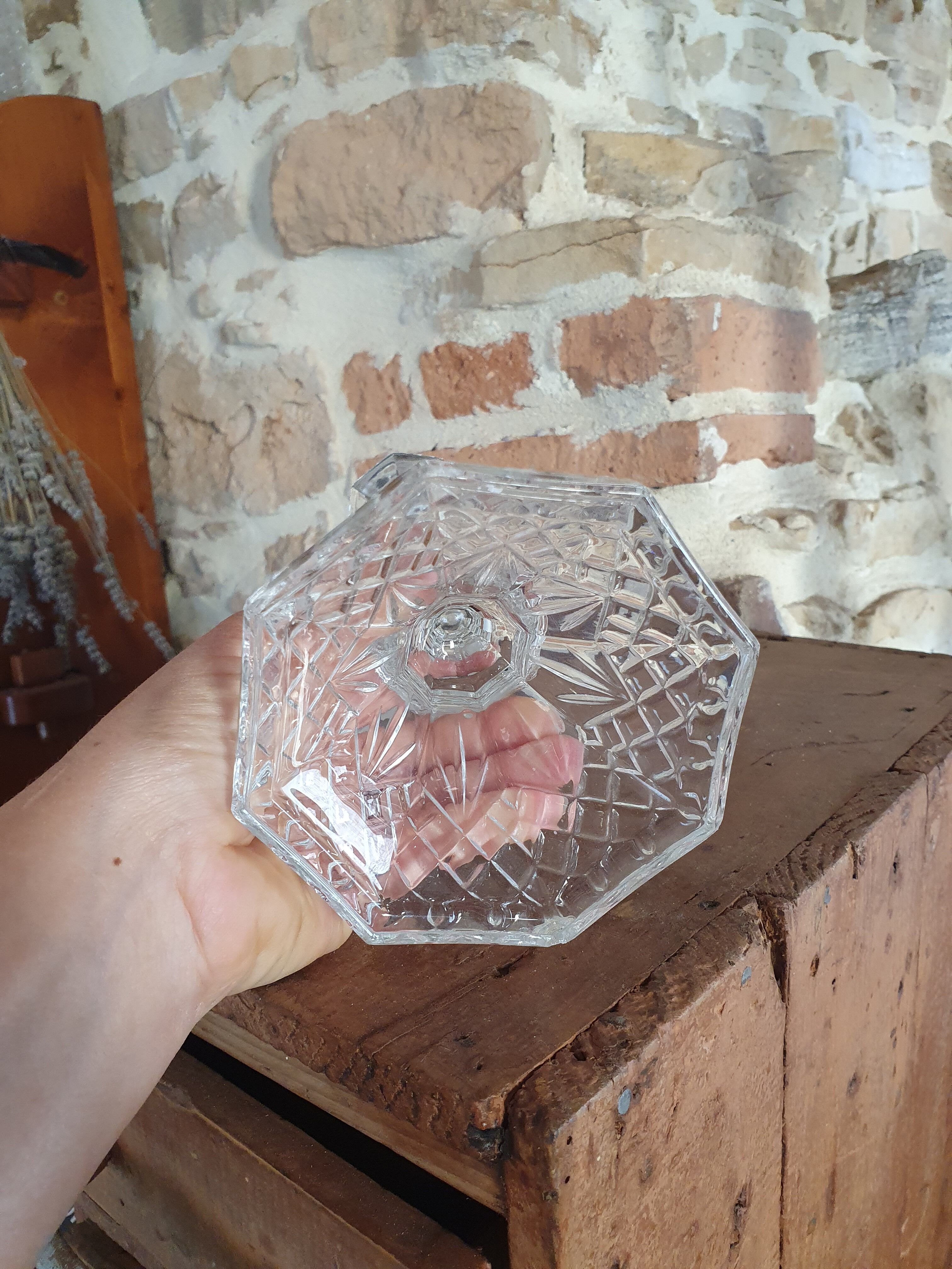 Crystal candle holder