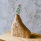 Solid wood ash soliflore hand-carved