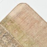 Vintage Brown Beige Turkish Vintage Runner Rug, 67x254Cm