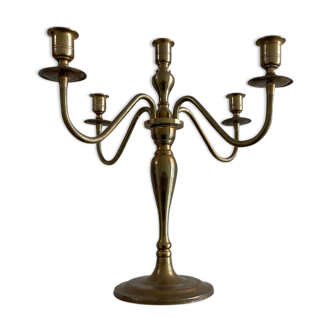 Chandelier 4 branches 5 brass lights