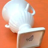 White Delf ceramic vase