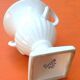 White Delf ceramic vase