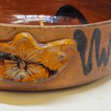 Antique glazed earthenware terrine with black spots, 18th century? 18th century?