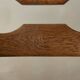 Brutalist Oak Razorback Dining Chairs with Green Velvet, 1970s, Set of 4