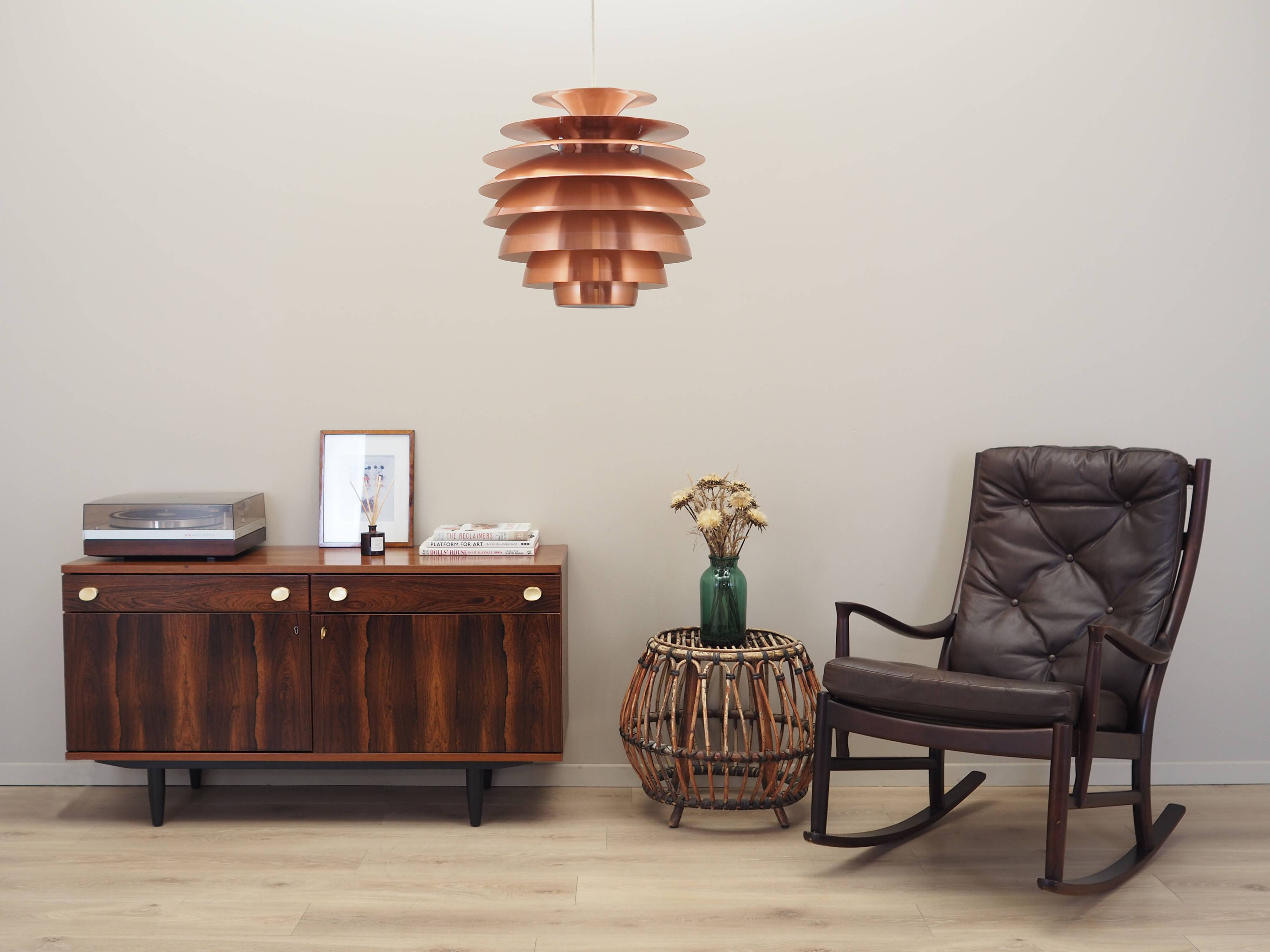 Pendant lamp, Danish design, 1980s, designer: Bent Karlby, manufacture: Lyfa