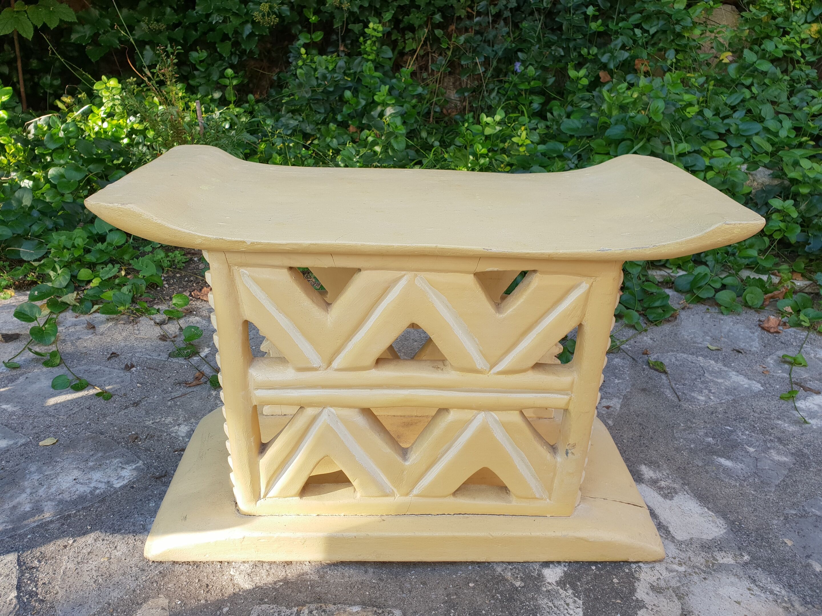 Pair of Africanist art deco stools