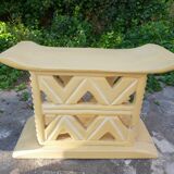 Pair of Africanist art deco stools