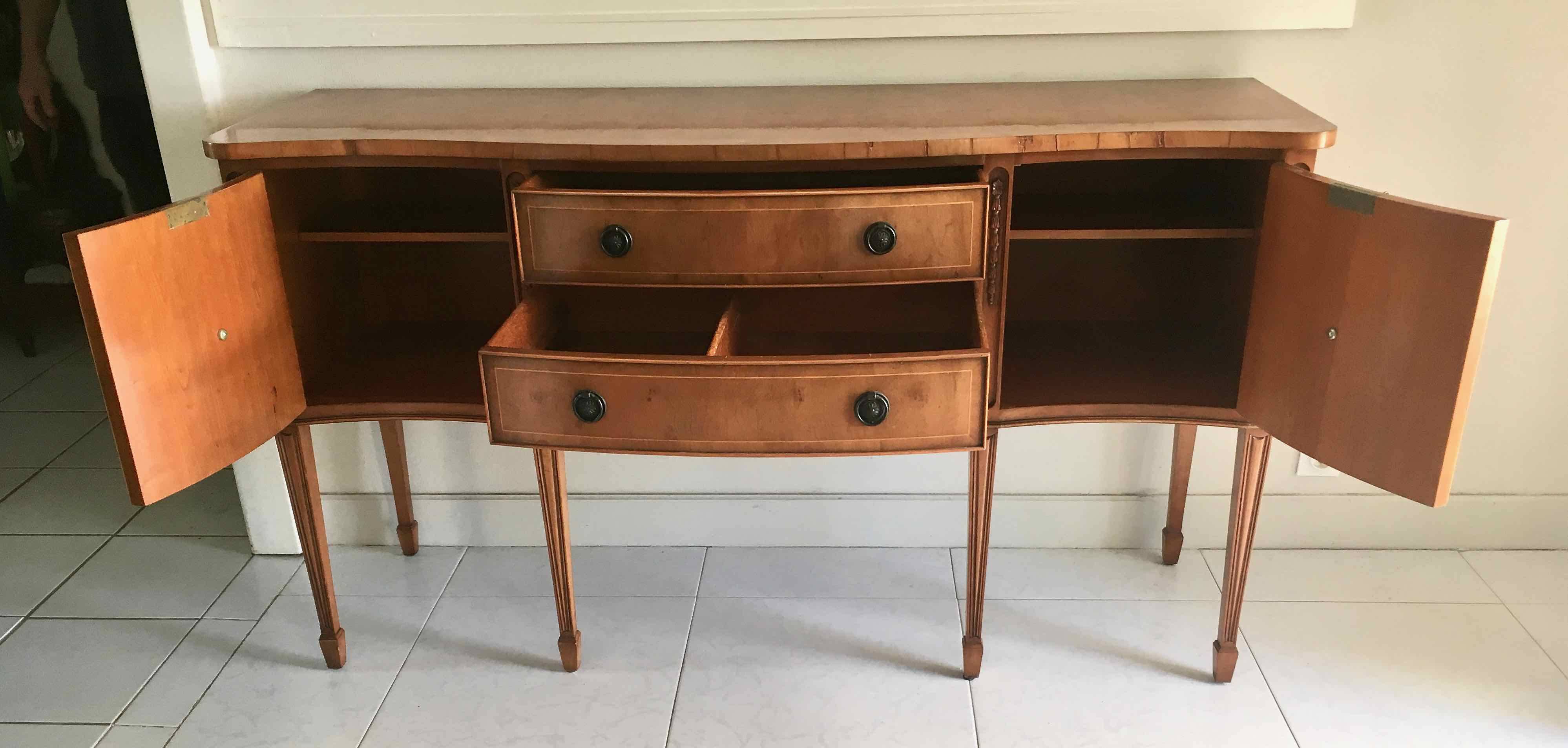 1950s English buffet signed Jaycee Furniture
