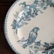 Flat plate Longwy "Mésange" – Terre de Fer, late 19th century