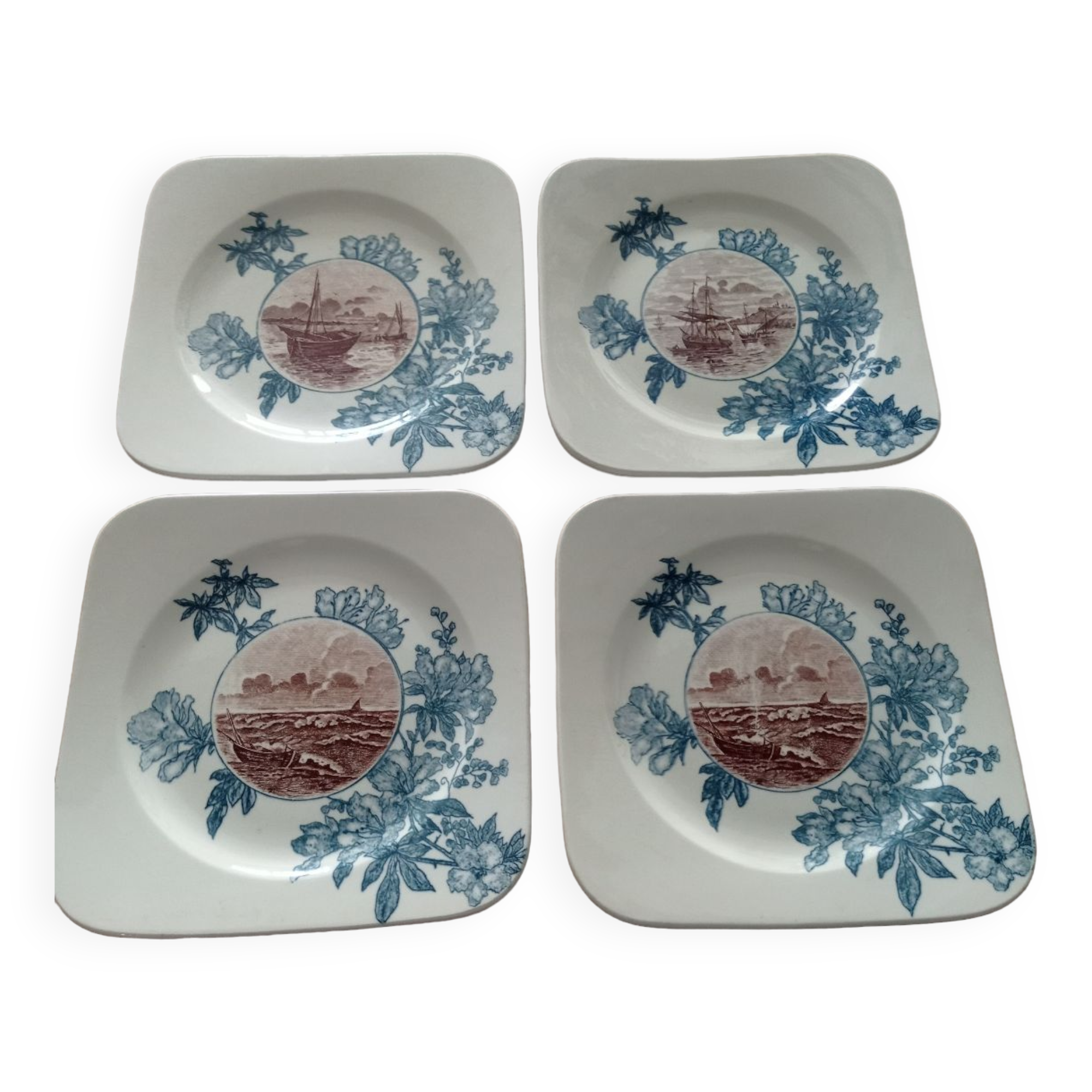 Square plates iron earth