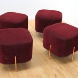 Suite of 4 “elephant” poufs by Sancal