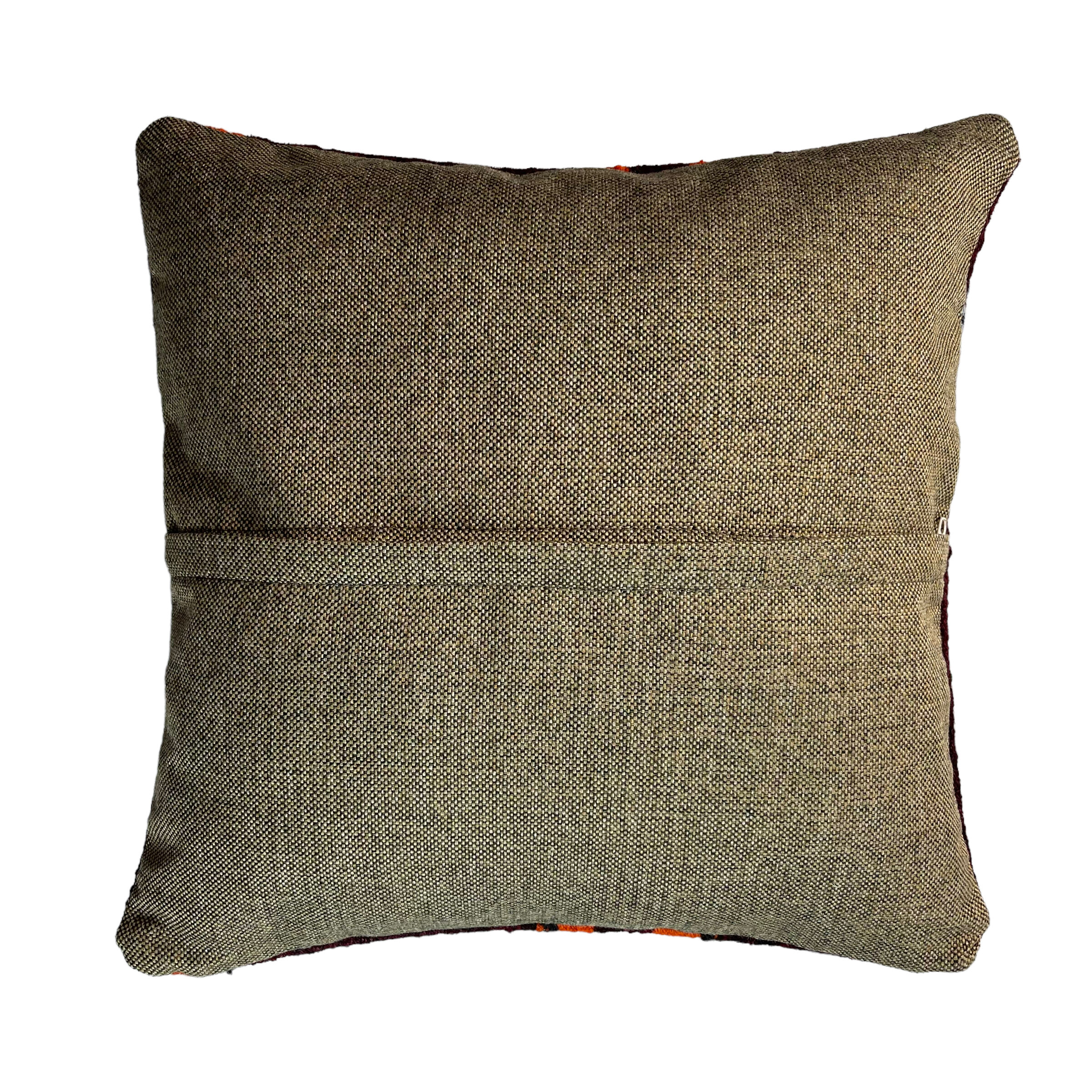 Vintage turkish kilim cushion cover 40 x 40 cm