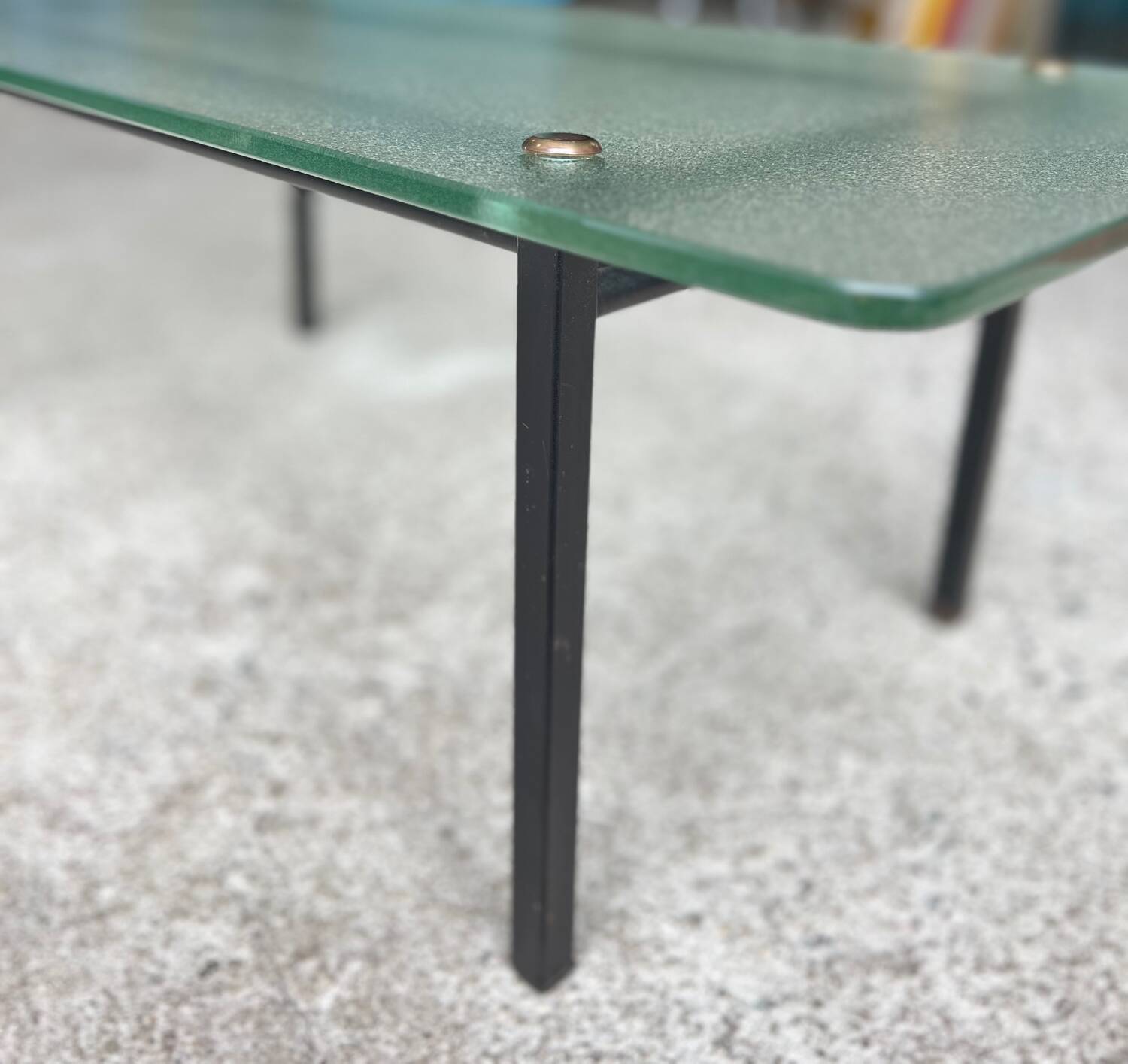 Vintage rectangular coffee table 1950