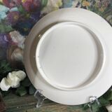 Gien earthenware cake presentation dish with castle decor