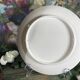 Gien earthenware cake presentation dish with castle decor