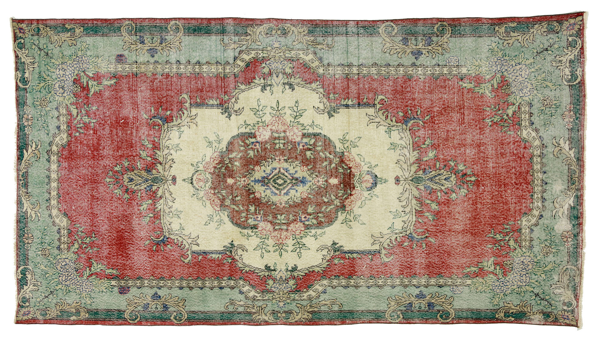 Anatolian handmade vintage rug 313 cm x 168 cm