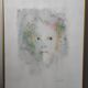 Young woman with green hair -Lithograph signed- Leonor Fini EA
