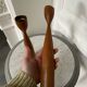 Pair of vintage tulip candlesticks