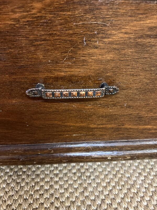 Etagère bibliothèque vintage en rotin et bambou