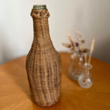 Vintage rattan bottle