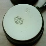 Pair of 2 cassollettes-ramekins-pans PILIVITE in fire porcelain