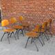 Suite of 6 industrial chairs, Germany 1960