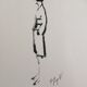 Chanel: beautiful illustration / drawing / sketch mode. Coco Chanel silhouette