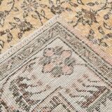 5x9 Bordered Floral Turkish Vintage Area Rug, 159x290Cm