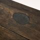 Narrow old wooden farmhouse table