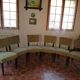 Set of 6 studded velvet chairs