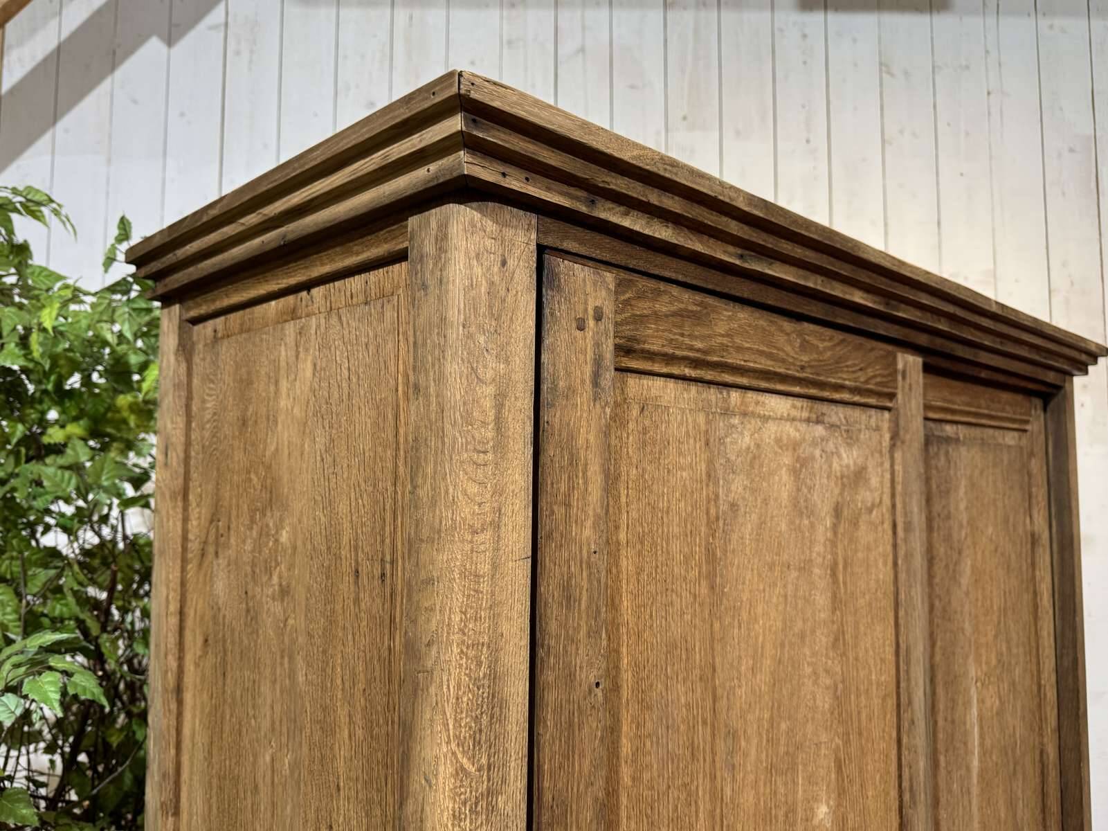 Oak wardrobe with sliding doors from the 1930s.