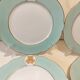 Service de 12 assiettes en porcelaine de Paris - H. Béziat / Maison Blender