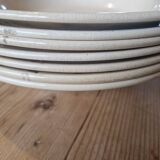 7 old iron earth soup plates