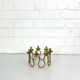 Scandinavian brass candle holder by Lars Holmström, Sweden 1950s