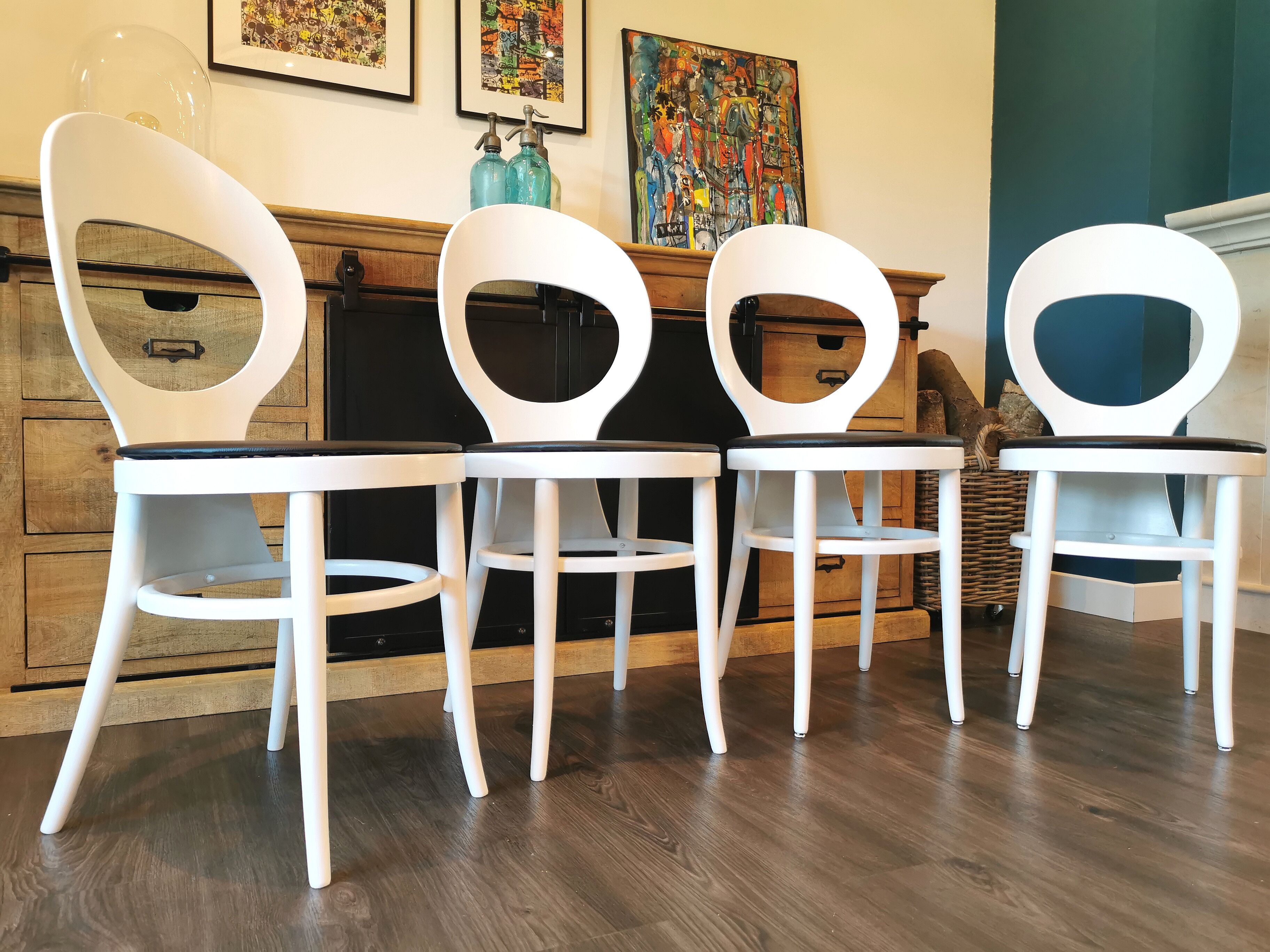 Lot de 4 chaises bistrot Baumann Mouette