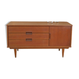 Small vintage teak low cabinet 1960