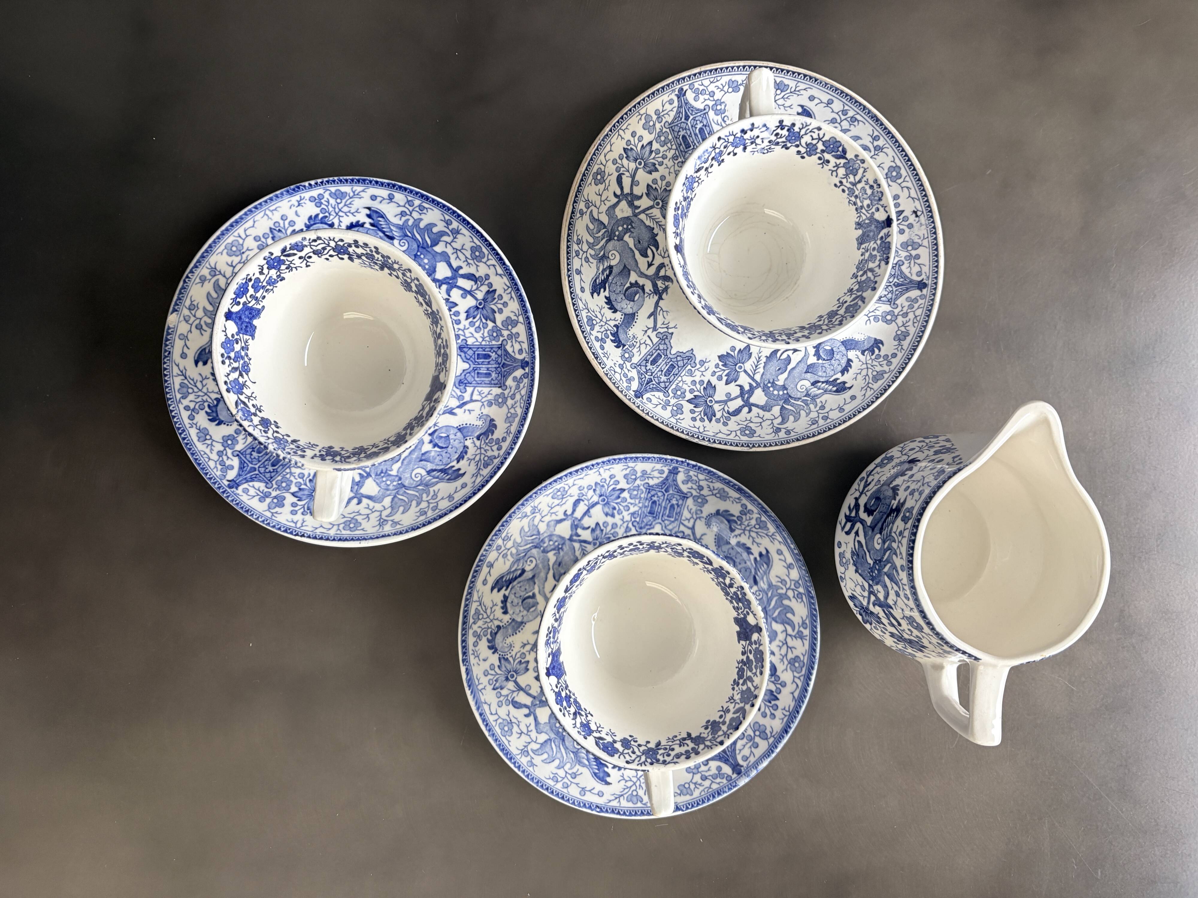 Service Petit-Déjeuner Boch La Louvière – Modèle Dragon Bleu