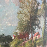 Lake landscape signed 1943
