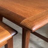 Vintage Scandinavian teak nesting coffee table Astro Victor Wilkins