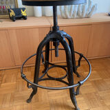 Vintage industrial screw stool