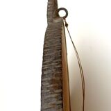 1930 hammered metal mirror