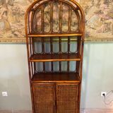 Vintage rattan shelf