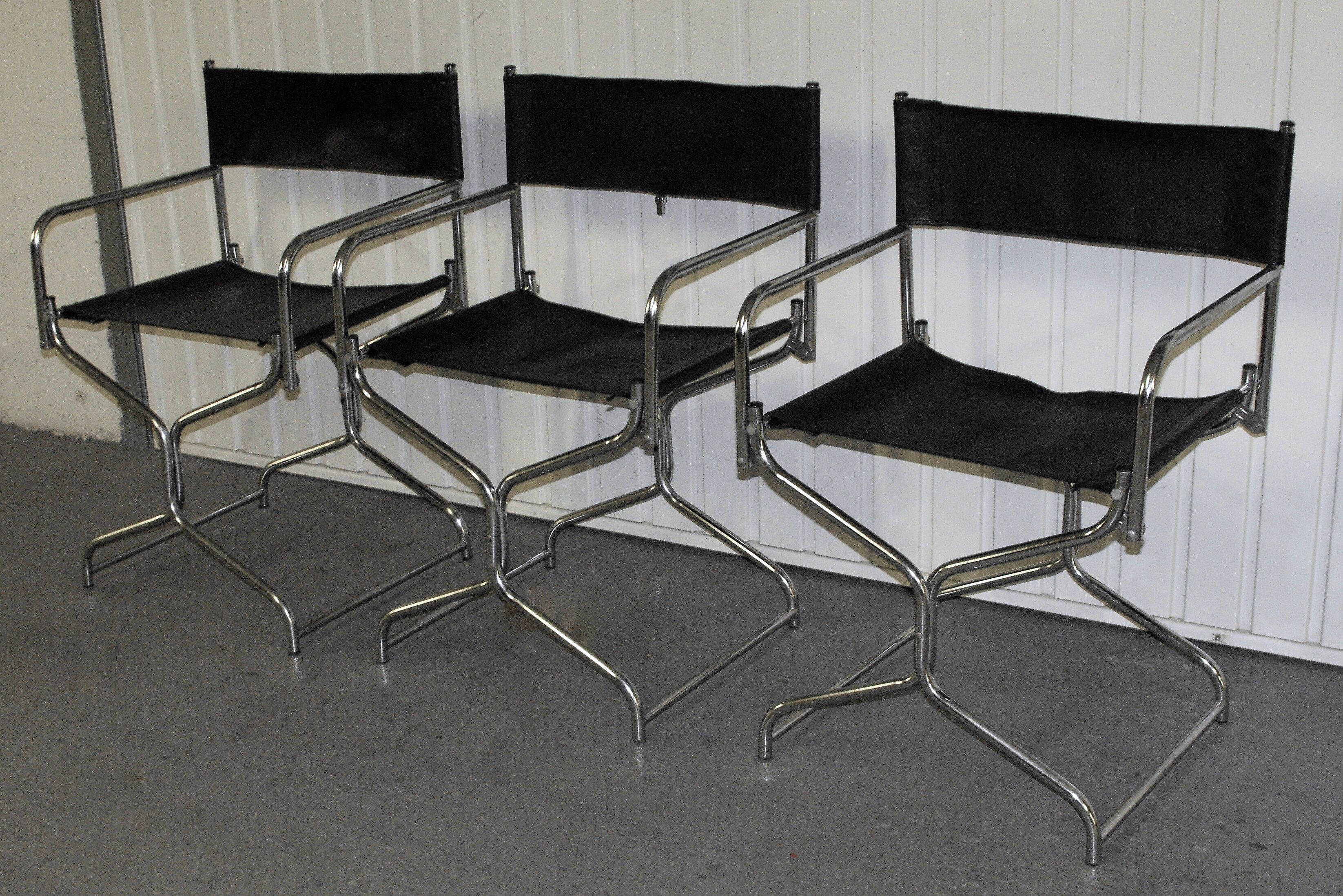 Lot de 3 chaises pliantes vintage