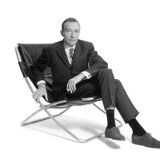 “Conseil” armchair by Pierre Guariche for the publisher Meurop with LVMH fabric