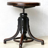 Fischel Bentwood Swivel Stool, 1930’