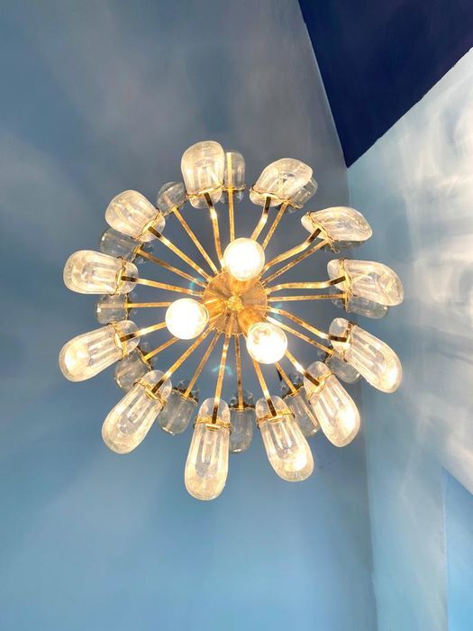 Brass chandelier from Sciolari