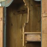 Armoire de mariée peinte à l'art populaire